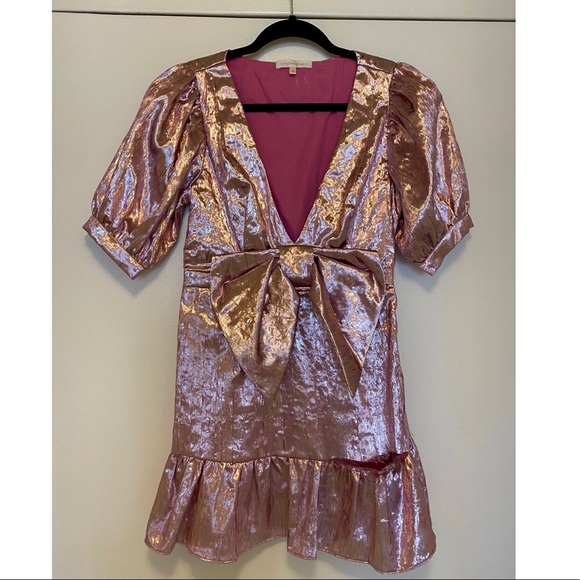 LoveShackFancy Gabriella Dress in Palm Beach Pink - Picture 2 of 9